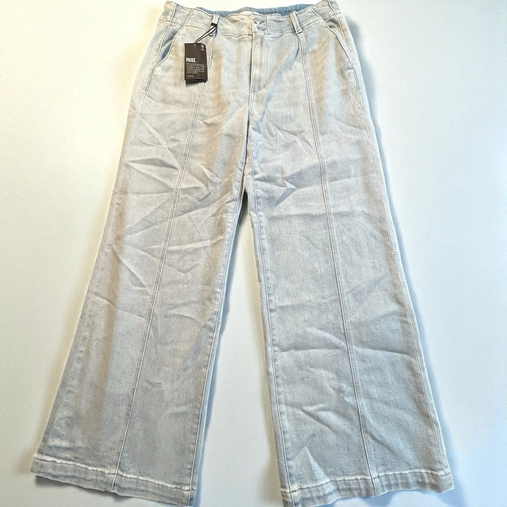 Women's Paige Brooklyn Wide Leg Jeans Size 32x30 (14) Makena Wash High‎ Rise NWT